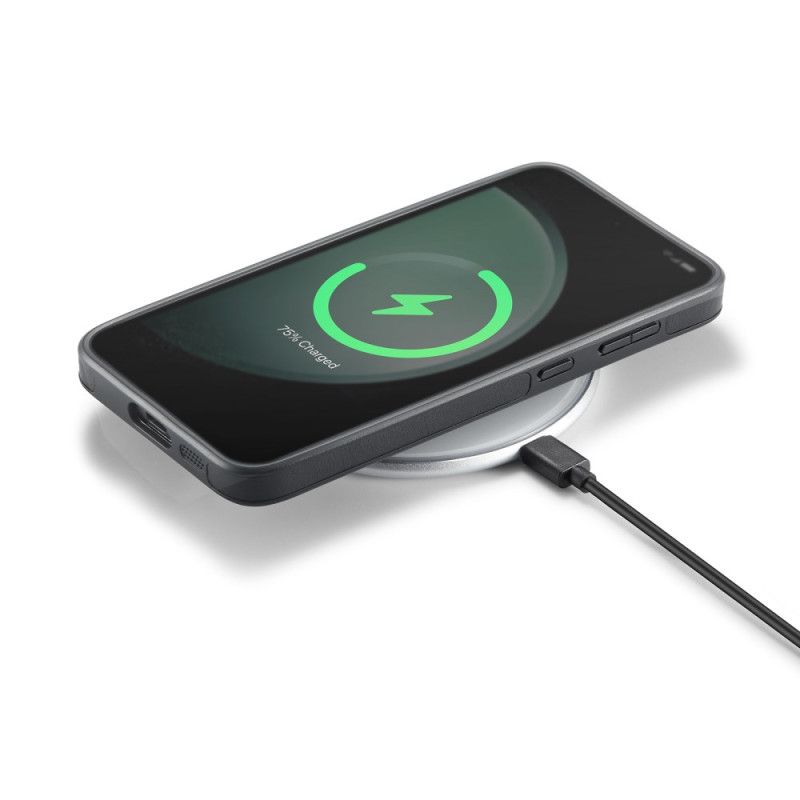 Coque Samsung Galaxy S25 5G Effet Cuir DG.MING