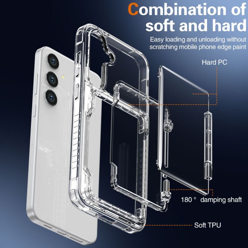Coque Samsung Galaxy S25 5G Transparente Porte-Cartes Intégré