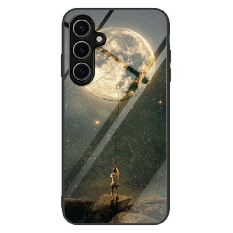 Coque Samsung Galaxy S25 5G Verre Trempé Motif Lunaire