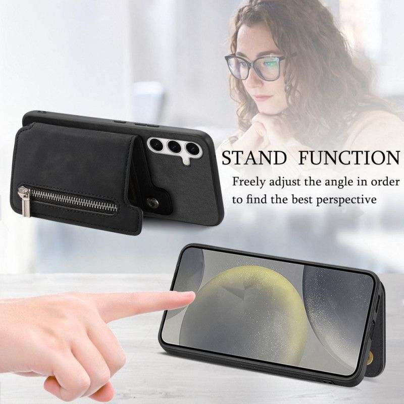 Coque Samsung Galaxy S25 avec Porte-Cartes Magnétique Détachable