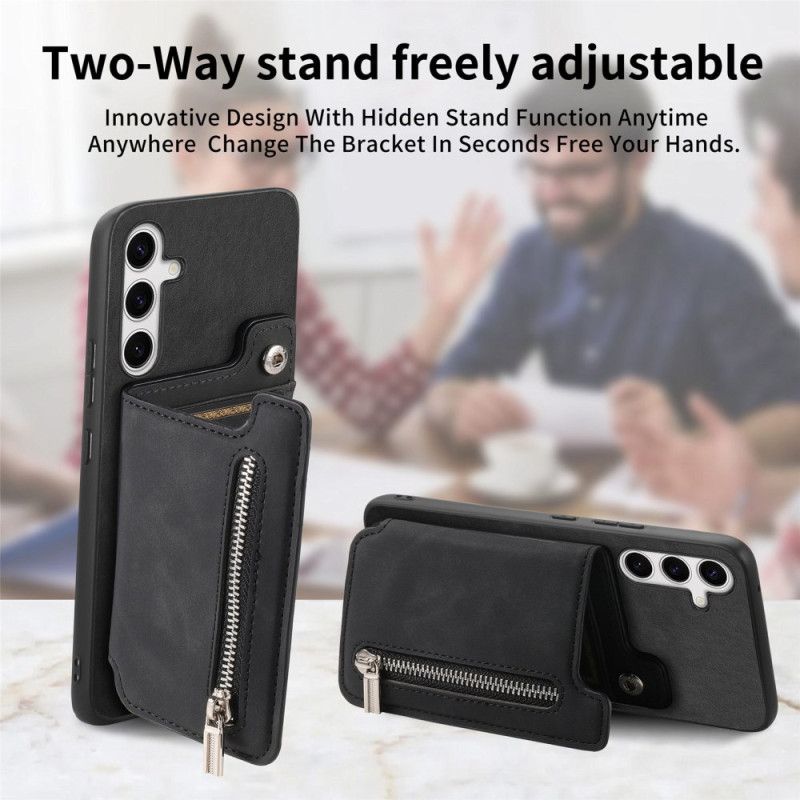 Coque Samsung Galaxy S25 avec Porte-Cartes Magnétique Détachable