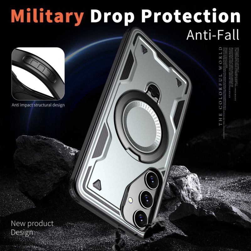 Coque Samsung Galaxy S25 Compatible MagSafe Protection Militaire et Support