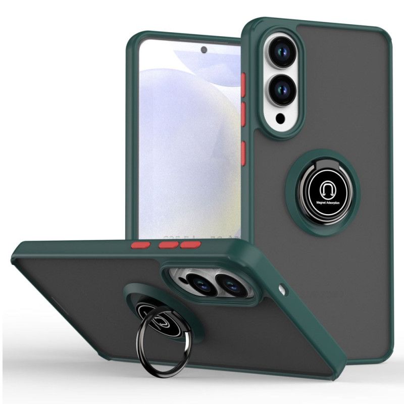 Coque Samsung Galaxy S25 Edge Anneau-Support Antichoc