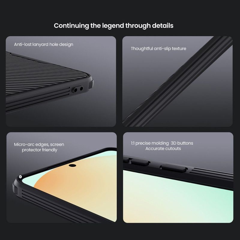 Coque Samsung Galaxy S25 Edge Camshield Pro avec Protection Coulissante pour Caméra NILLKIN