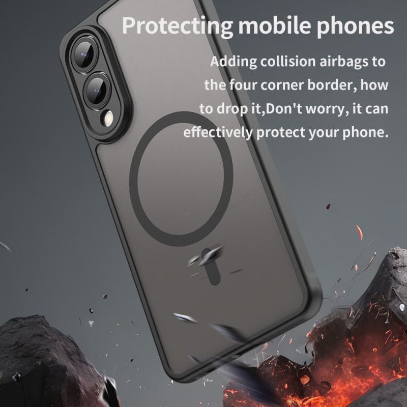 Coque Samsung Galaxy S25 Edge Compatible MagSafe Anti-Chute