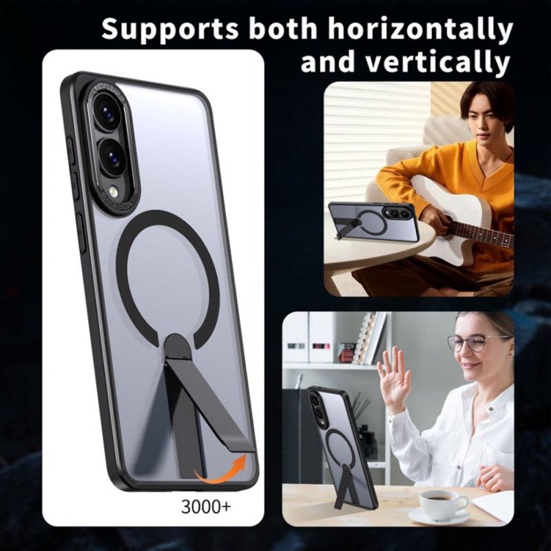 Coque Samsung Galaxy S25 Edge Compatible MagSafe avec Support Intégré