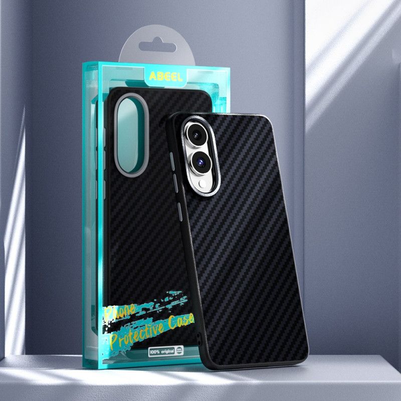 Coque Samsung Galaxy S25 Edge compatible MagSafe Fibre Carbone ABEEL