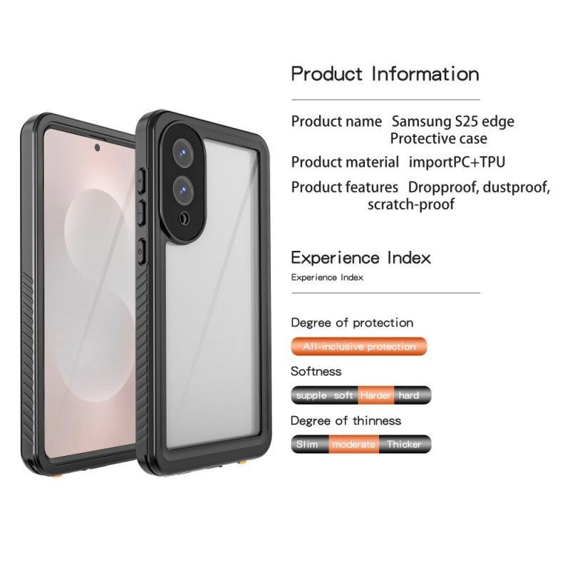 Coque Samsung Galaxy S25 Edge Étanche et Antichoc REDPEPPER