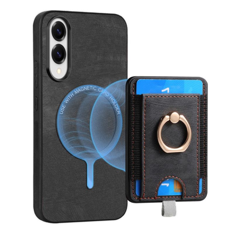 Coque Samsung Galaxy S25 Edge Magnétique avec Porte-cartes Détachable