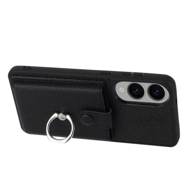 Coque Samsung Galaxy S25 Edge Support-Anneau et Porte-cartes