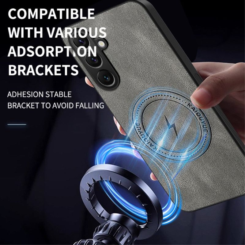 Coque Samsung Galaxy S25 FE MagSafe Effet Cuir Nappa