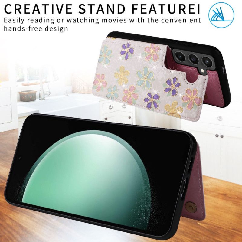 Coque Samsung Galaxy S25 FE Porte-Cartes Floral