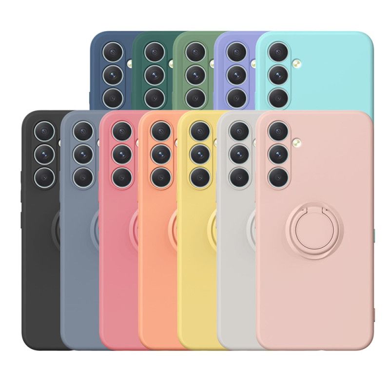 Coque Samsung Galaxy S25 FE Silicone avecAnneau-Support et Lanière