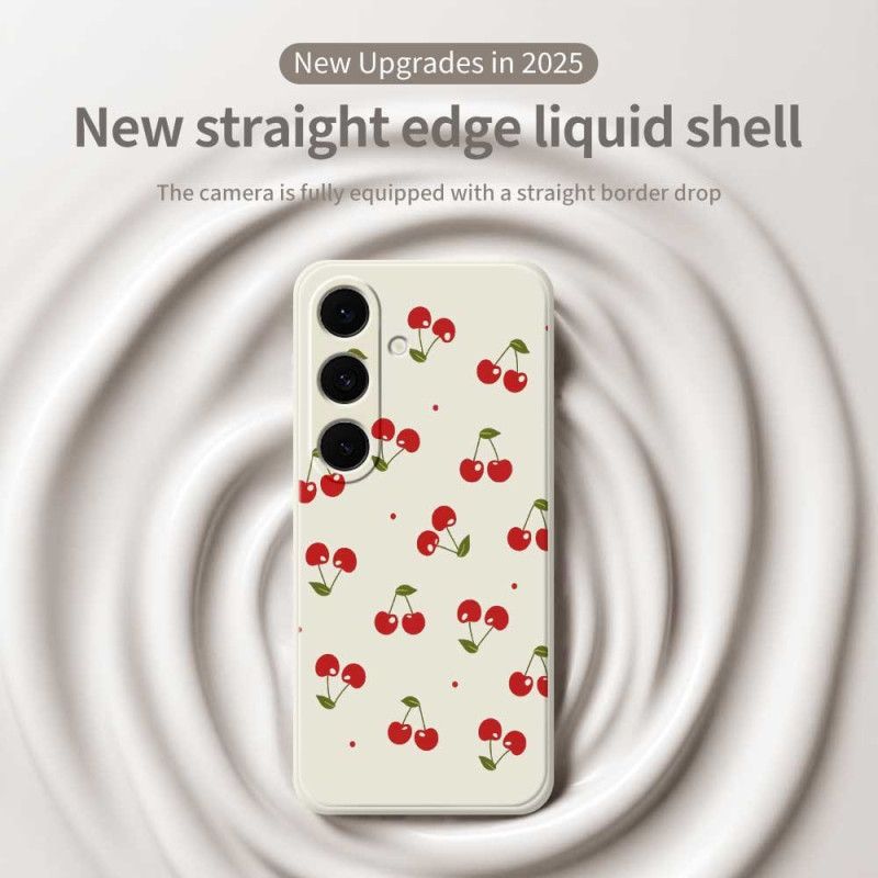 Coque Samsung Galaxy S25 FE Silicone Cerises