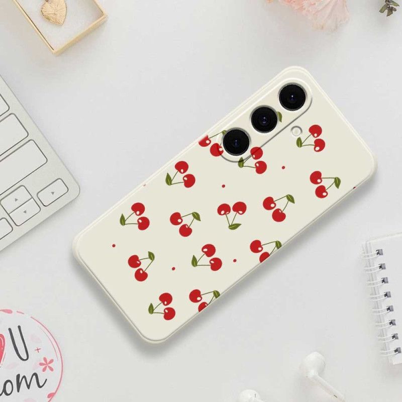 Coque Samsung Galaxy S25 FE Silicone Cerises