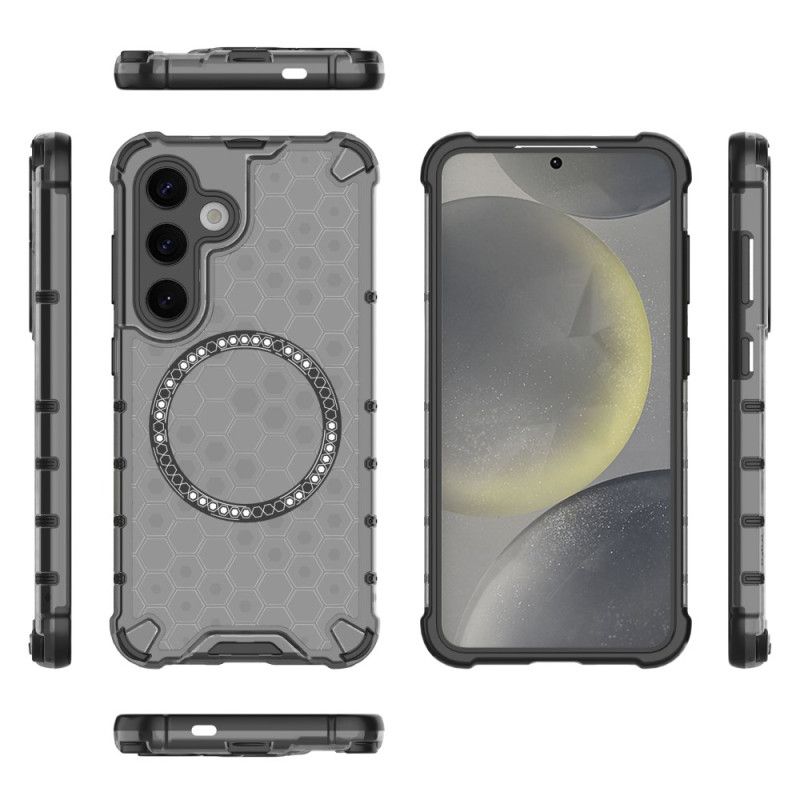 Coque Samsung Galaxy S25 Plus 5G Compatible MagSafe Nid d'Abeille