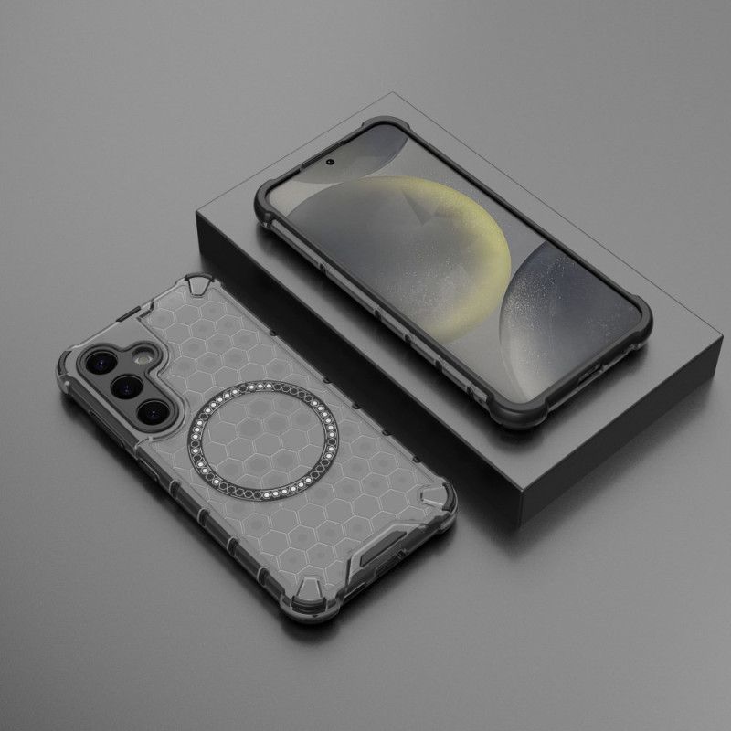 Coque Samsung Galaxy S25 Plus 5G Compatible MagSafe Nid d'Abeille