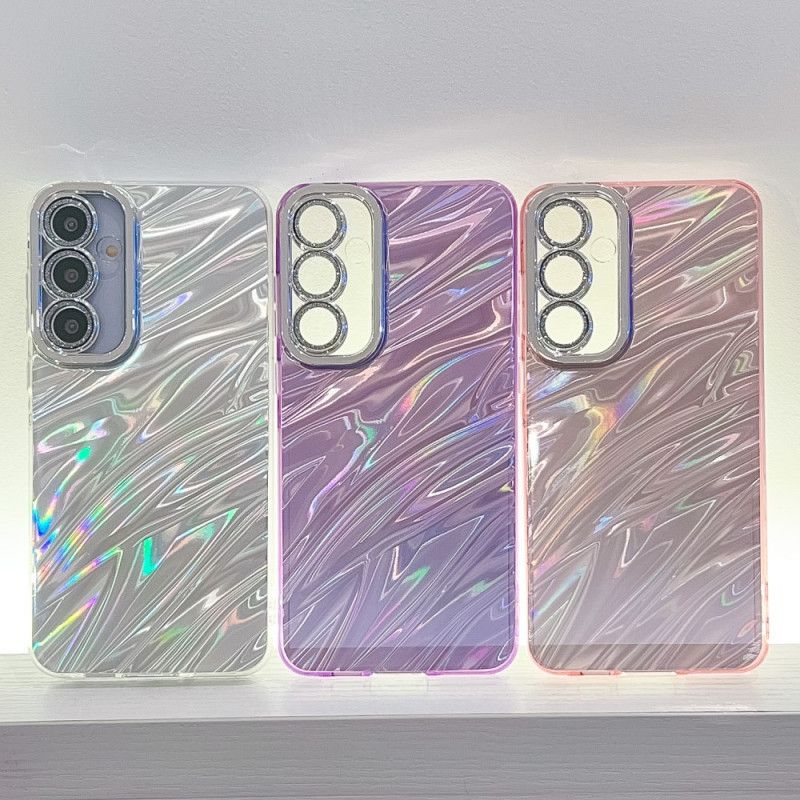 Coque Samsung Galaxy S25 Plus 5G Déclinaison Effet Métal avec Film Protecteur pour Objectif