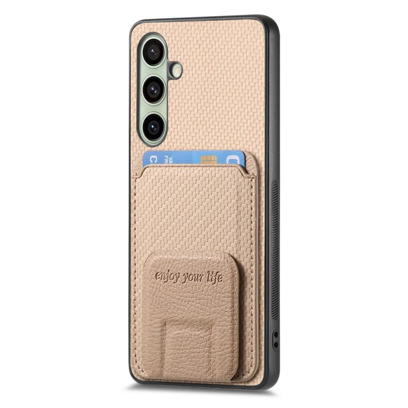 Coque Samsung Galaxy S25 Plus 5G Fibre Carbone Tout-en-Un