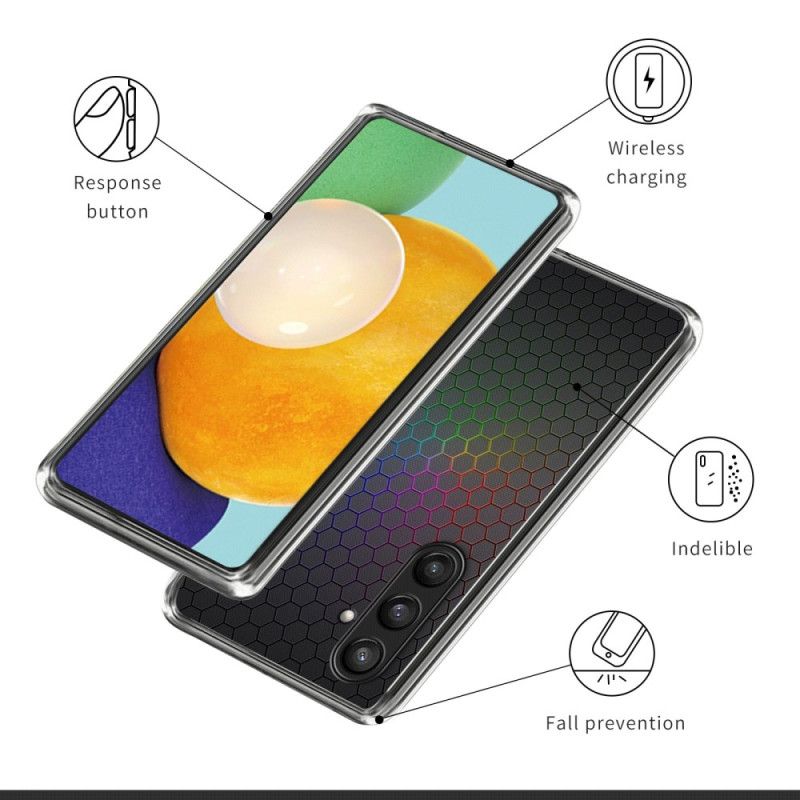 Coque Samsung Galaxy S25 Plus 5G Nid d'Abeille Coloré