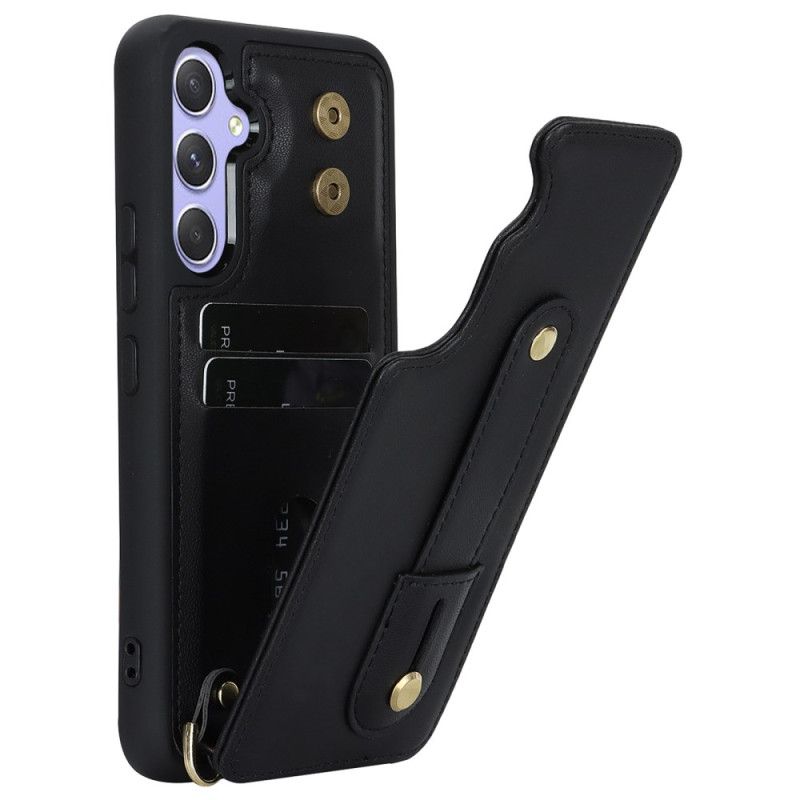 Coque Samsung Galaxy S25 Plus 5G Porte-Cartes et Sangle
