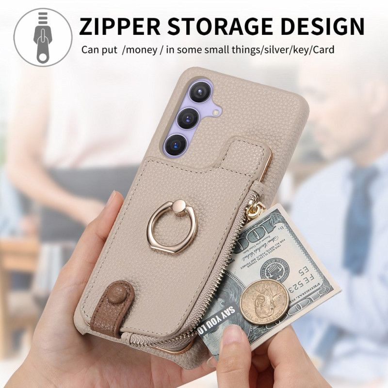 Coque Samsung Galaxy S25 Plus 5G Portefeuille avec Support Magnétique