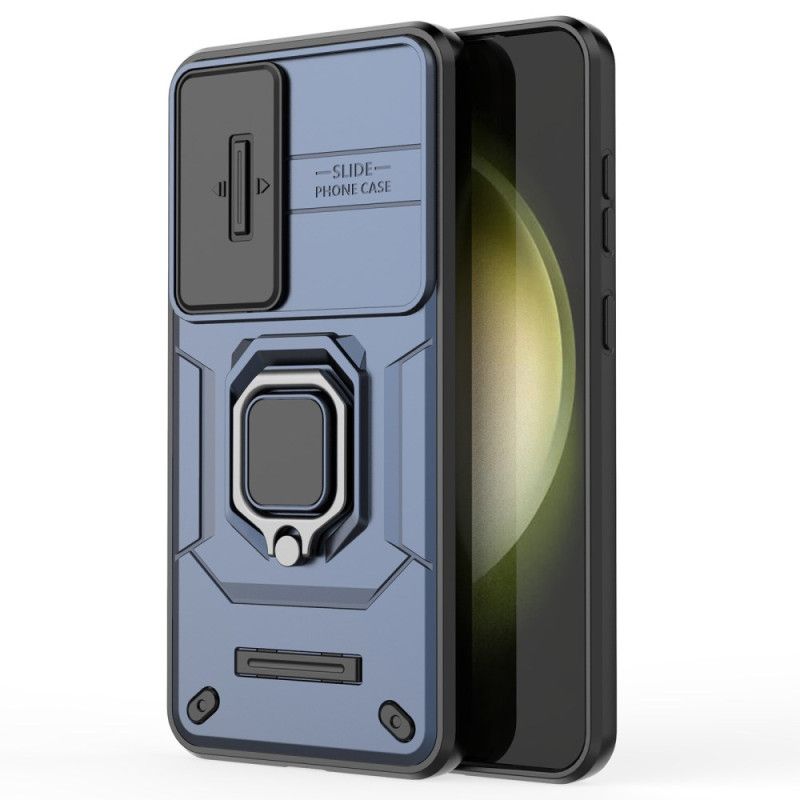 Coque Samsung Galaxy S25 Plus 5G Ring Résistante avec Protecteur Objectif