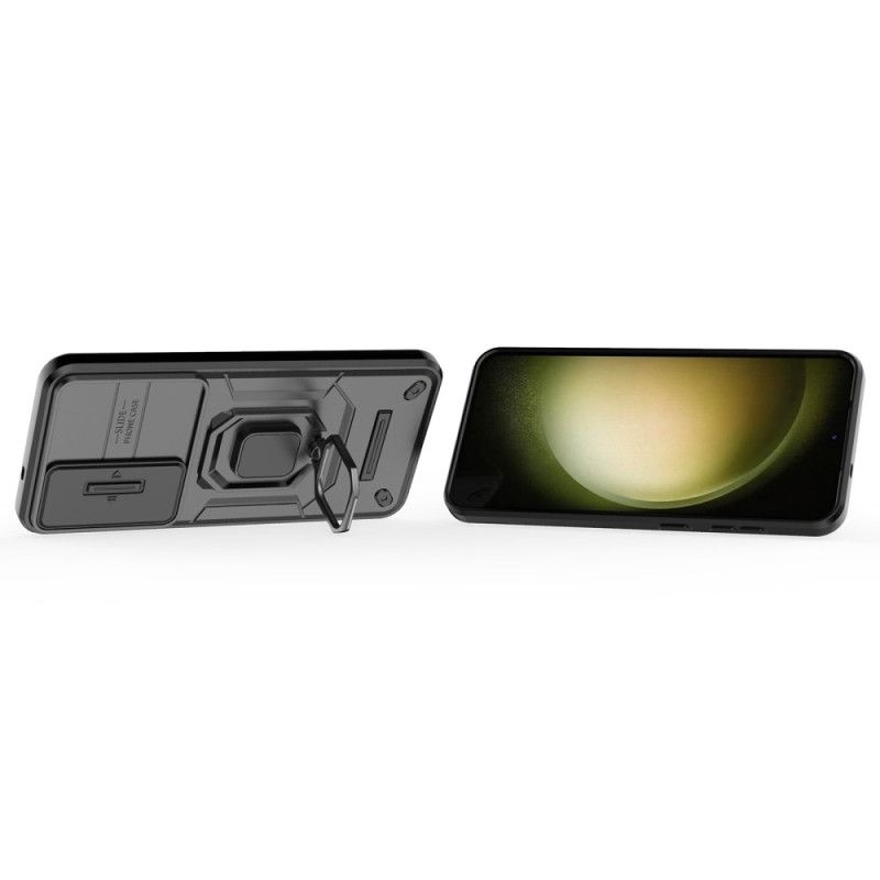 Coque Samsung Galaxy S25 Plus 5G Ring Résistante avec Protecteur Objectif
