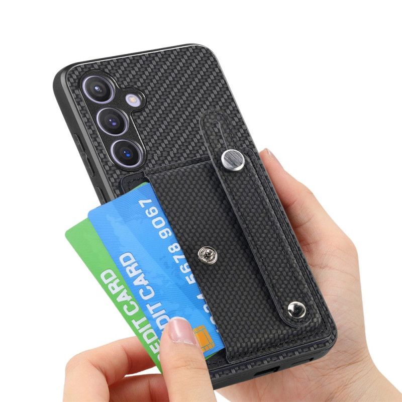 Coque Samsung Galaxy S25 Plus 5G Sangle et Porte-Cartes
