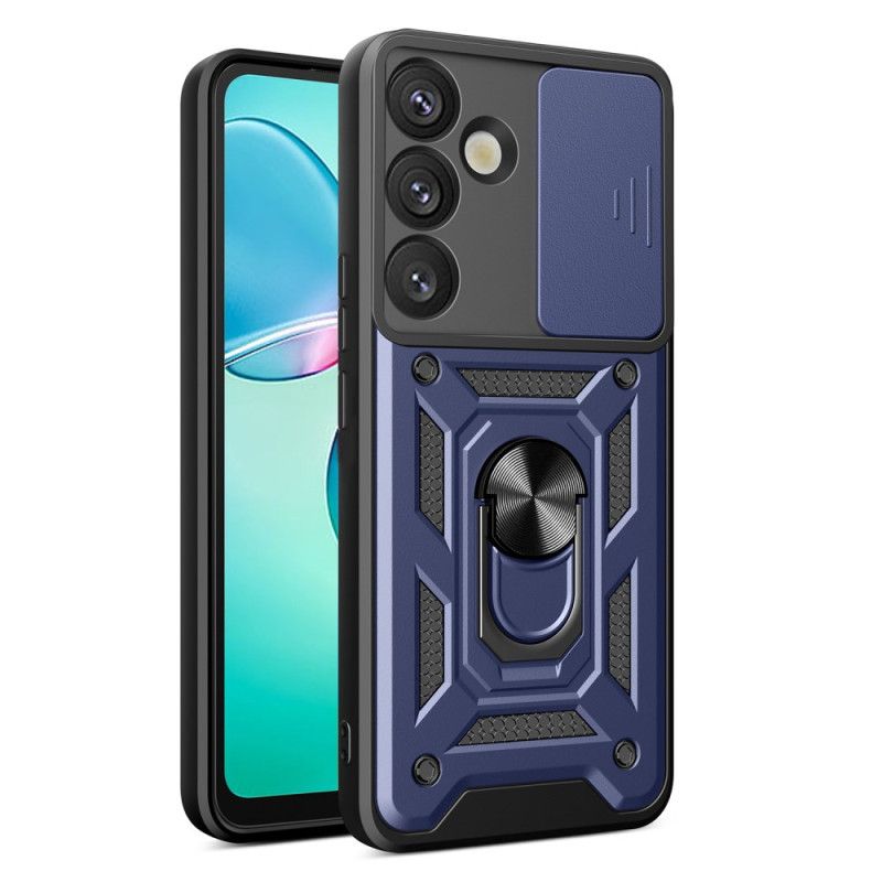Coque Samsung Galaxy S25 Plus 5G Support Rotatif et Protecteur Objectif