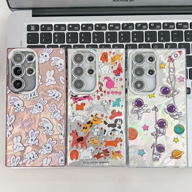 Coque Samsung Galaxy S25 Ultra 5G Animaux Fun avec Film Protecteur pour Objectif