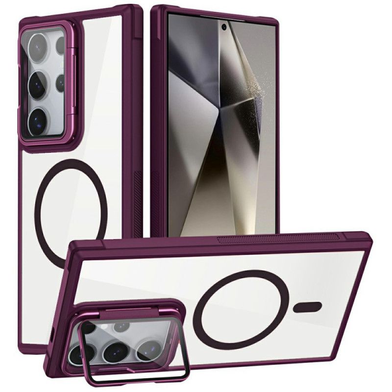 Coque Samsung Galaxy S25 Ultra 5G Compatible MagSafe avec Support Intégré