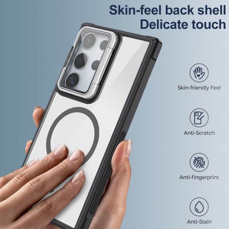 Coque Samsung Galaxy S25 Ultra 5G Compatible MagSafe avec Support Intégré