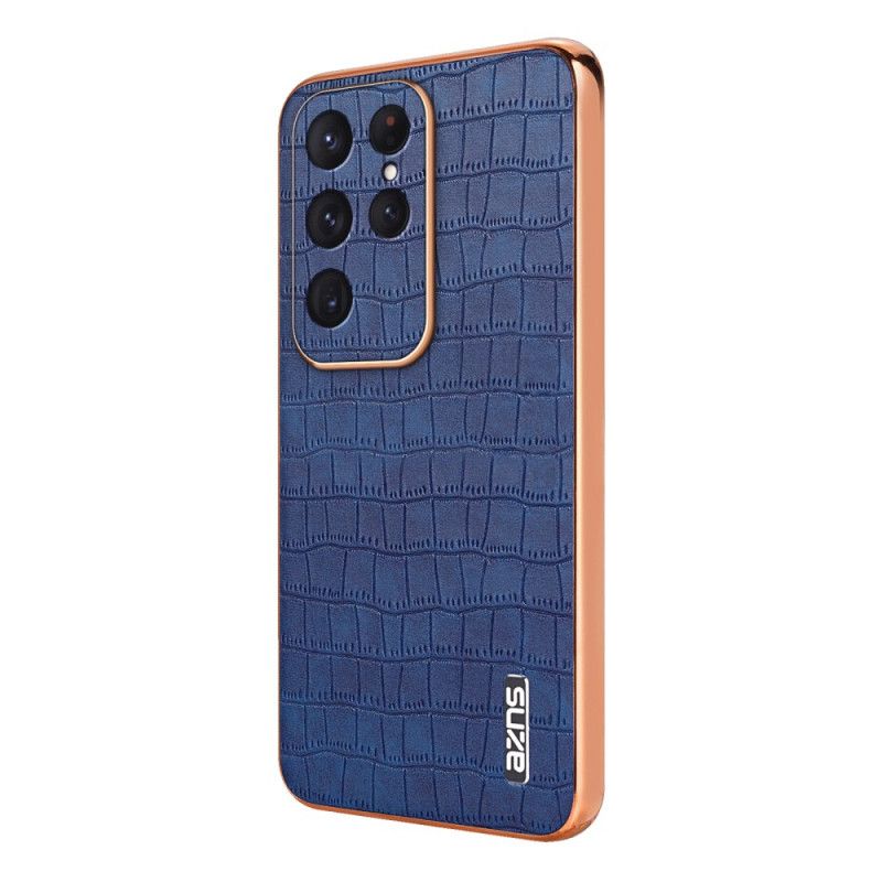 Coque Samsung Galaxy S25 Ultra 5G Effet Crocodile AZNS