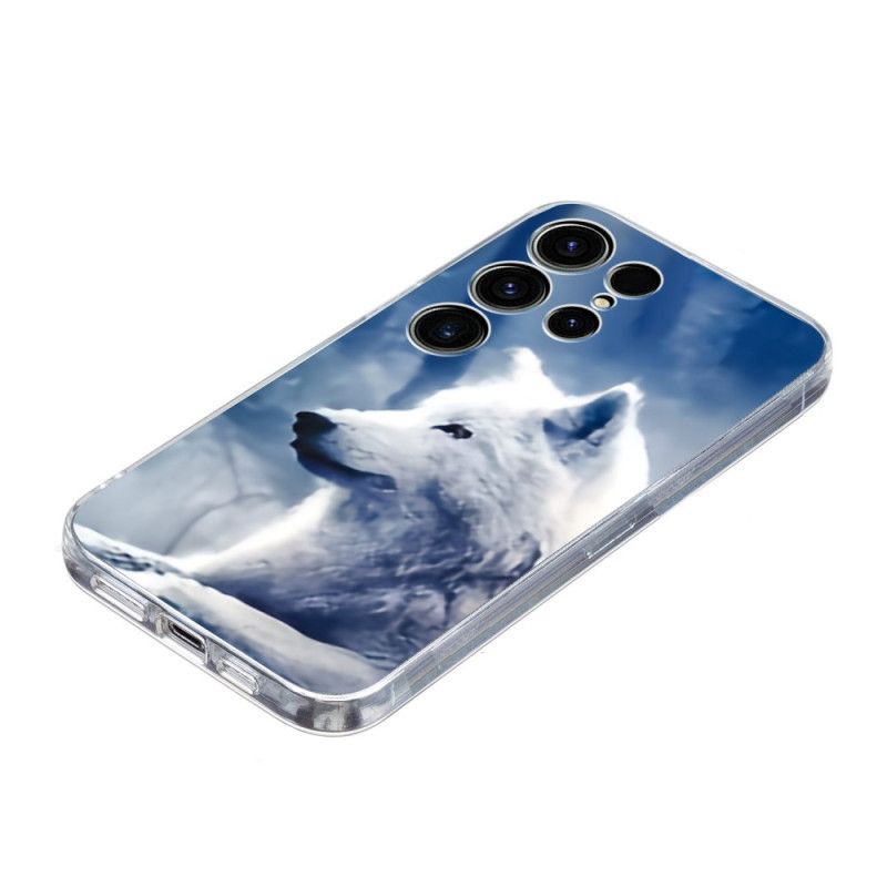 Coque Samsung Galaxy S25 Ultra 5G Loup Blanc