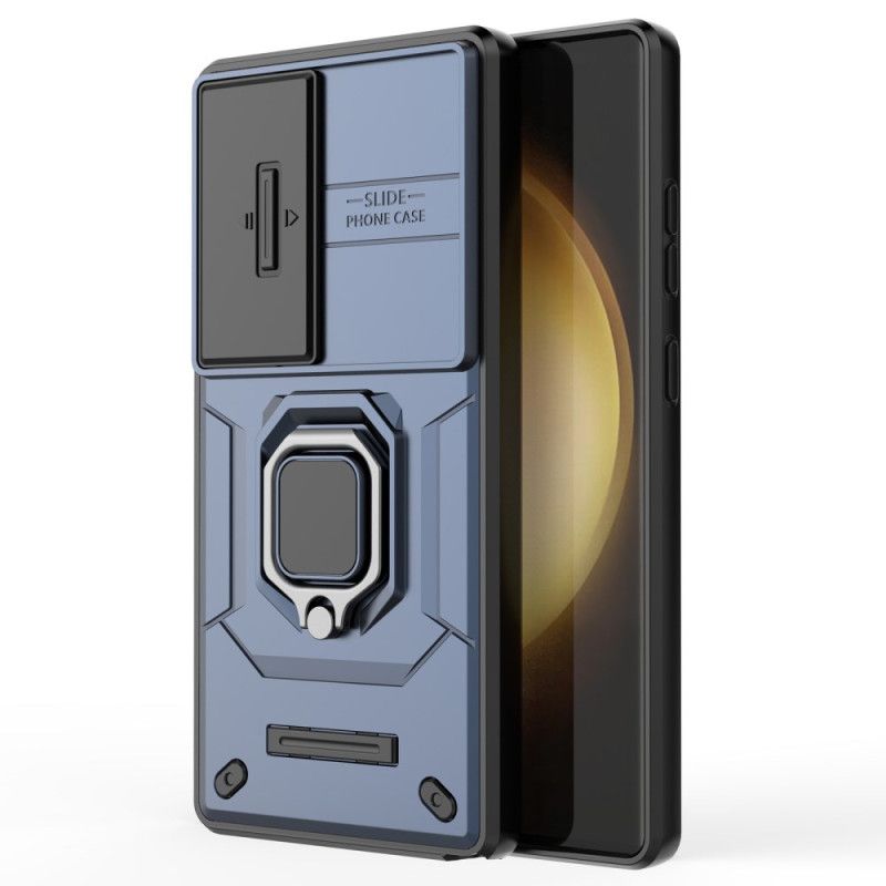 Coque Samsung Galaxy S25 Ultra 5G Ring Résistante avec Protecteur Objectif