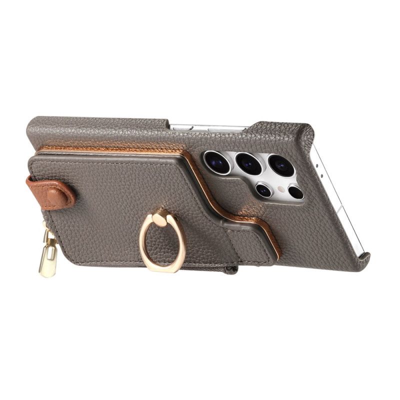 Coque Samsung Galaxy S25 Ultra 5G Simili Cuir Portefeuille