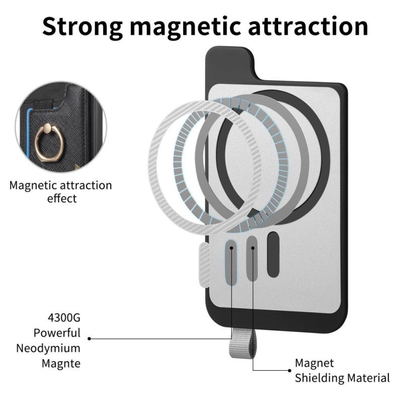 Coque Samsung Galaxy S25 Ultra 5G Style Daim Porte-Cartes Détachable