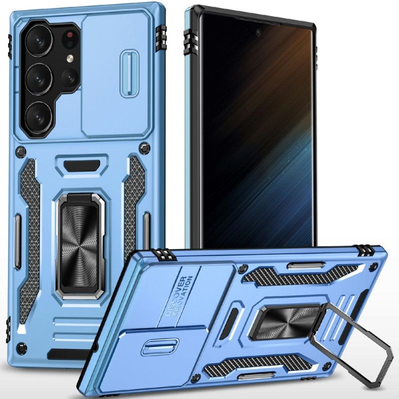 Coque Samsung Galaxy S25 Ultra 5G Support et Protection d'Objectif