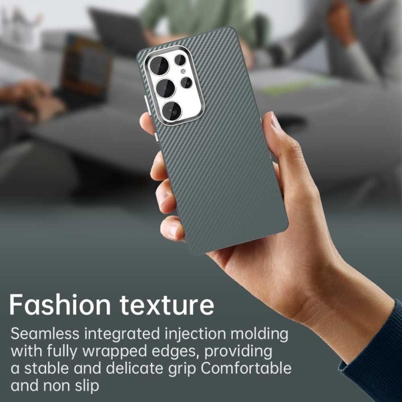 Coque Samsung Galaxy S25 Ultra 5G Texture Fibre Carbone