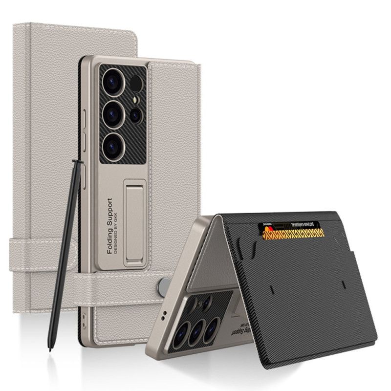 Coque Samsung Galaxy S25 Ultra avec Porte-Cartes et Support GKK