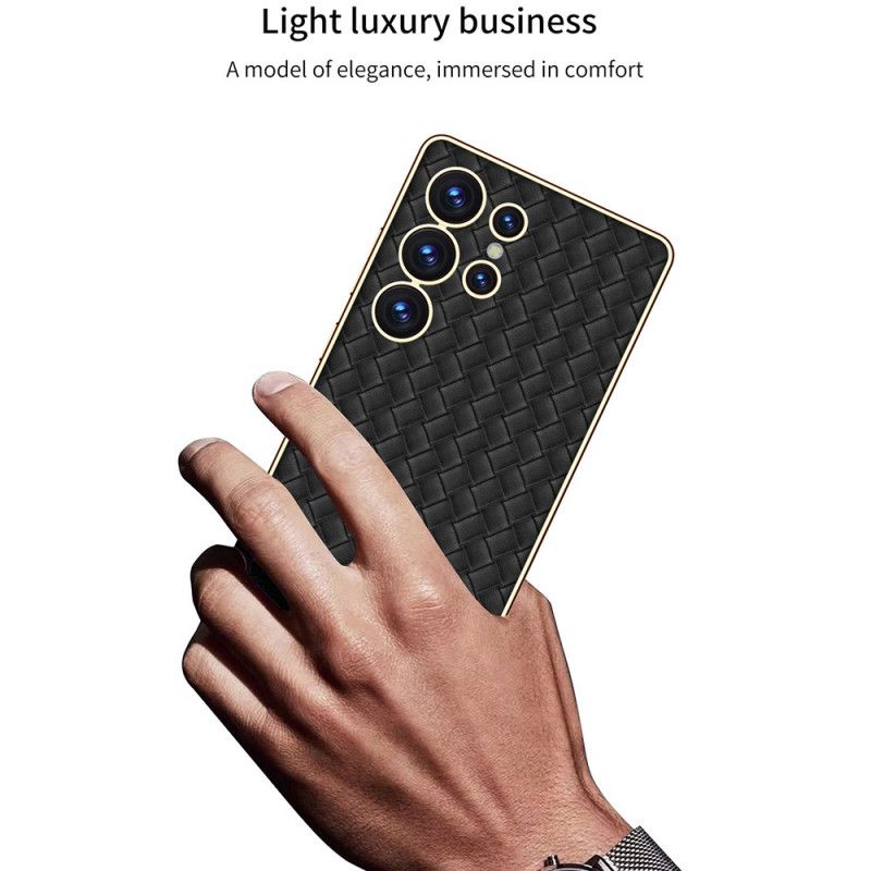 Coque Samsung Galaxy S25 Ultra Texture Tissée