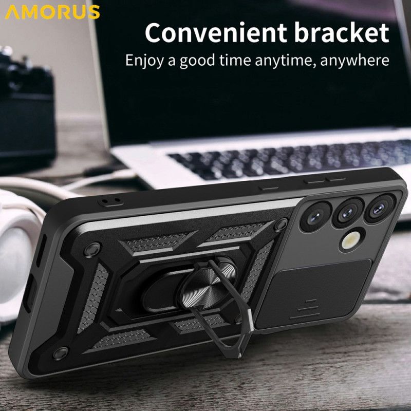 Coque Samsung Galaxy S26 Béquille et Protection Caméra Coulissante