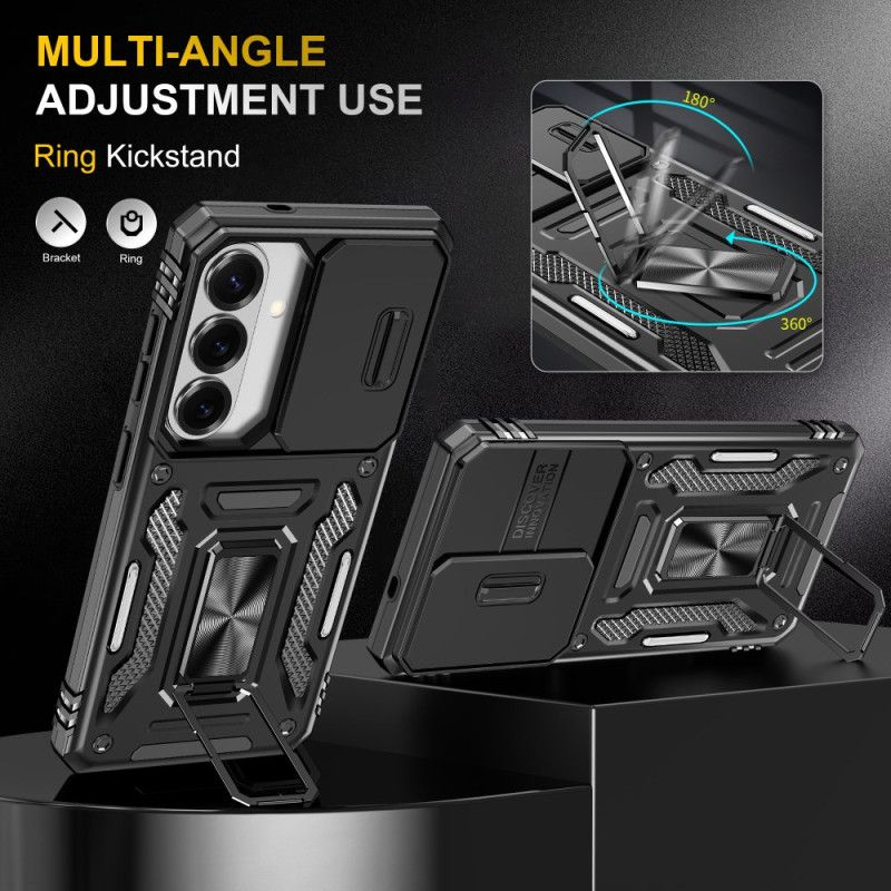 Coque Samsung Galaxy S26 Béquille et Protection Caméra Coulissante