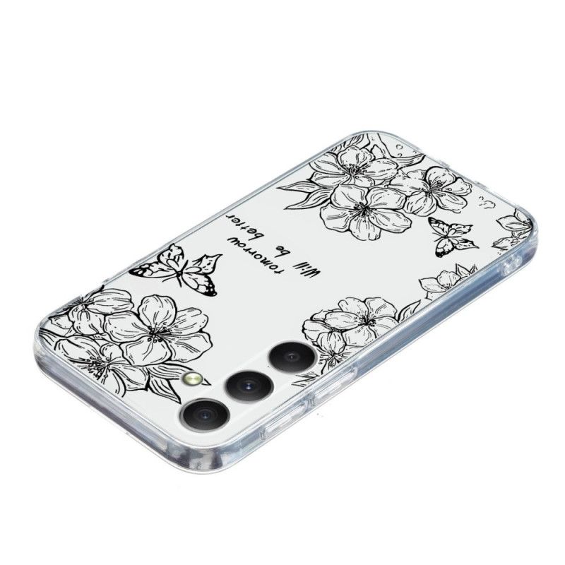 Coque Samsung Galaxy S26 Florale Noire
