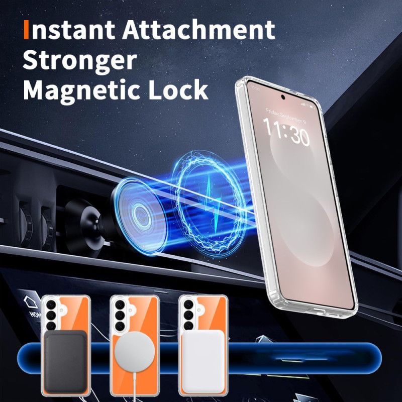 Coque Samsung Galaxy S26 Magnétique avec Verre Trempé Anti-Choc