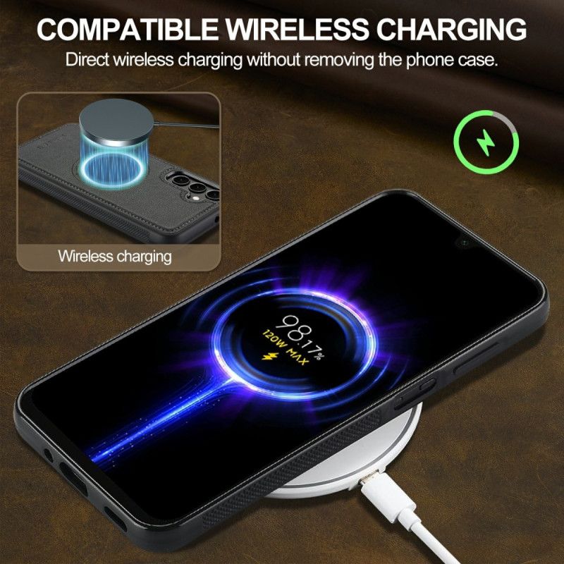 Coque Samsung Galaxy S26 Magnétique Effet Cuir LC.IMEEKE