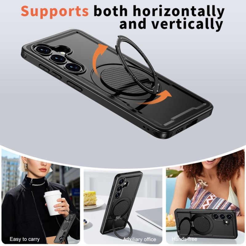 Coque Samsung Galaxy S26 Magnétique et Support Rotatif 360