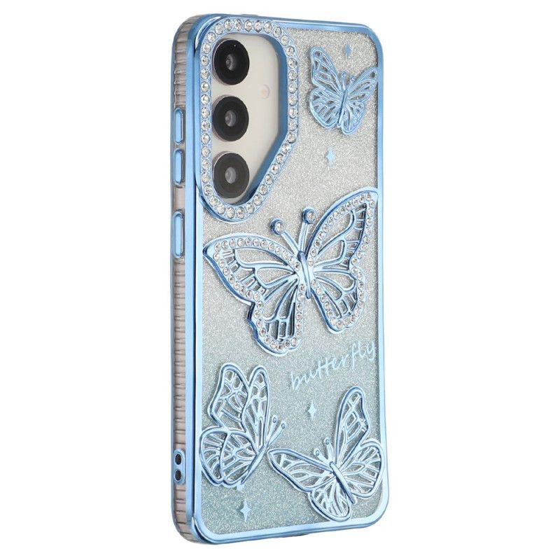 Coque Samsung Galaxy S26 Papillons 3D et Strass