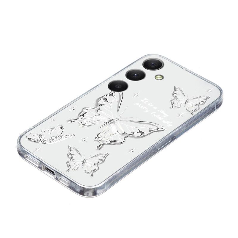 Coque Samsung Galaxy S26 Papillons Blancs